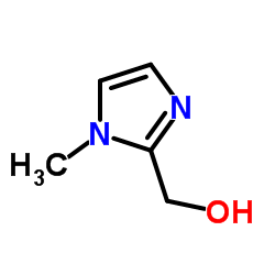 1-甲基-2-羟甲基-1H-咪唑结构式