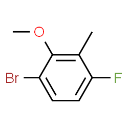 1-Bromo-4-fluoro-2-methoxy-3-methylbenzene Structure