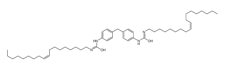 1-octadec-9-enyl-3-[4-[[4-(octadec-9-enylcarbamoylamino)phenyl]methyl]phenyl]urea Structure
