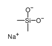 sodium,dimethyl(dioxido)silane Structure