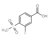 3-氟-4-甲砜基苯甲酸结构式