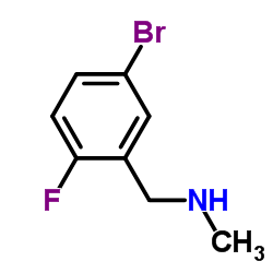 1-(5-溴-2-氟苯基)-N-甲基甲胺结构式