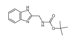 (1H-Benzimidazol-2-yl-methyl)-carbamic acid tert-butyl ester Structure