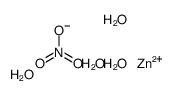 zinc,dinitrate,tetrahydrate Structure