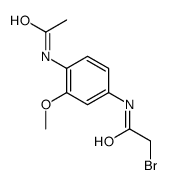 N-(4-acetamido-3-methoxyphenyl)-2-bromoacetamide Structure