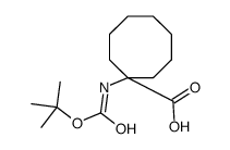 BOC-1-氨基-环辛烷羧酸结构式