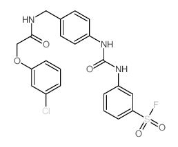 Benzenesulfonylfluoride,3-[[[[4-[[[2-(3-chlorophenoxy)acetyl]amino]methyl]phenyl]amino]carbonyl]amino]- picture