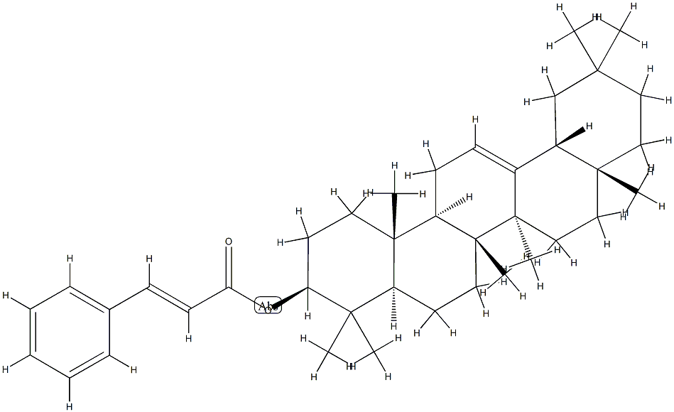 Olean-12-en-3β-ol 3-phenylpropenoate结构式