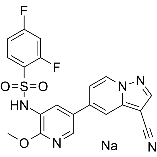 PI3K/mTOR Inhibitor-13 sodium结构式