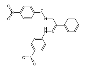 phenyl-glyoxal-bis-(4-nitro-phenylhydrazone)结构式