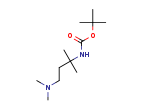 (1,1-二甲基-3-二甲基胺-丙基)-胺基甲酸叔丁酯结构式
