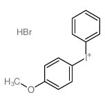 Iodonium, (4-methoxyphenyl)phenyl-, bromide结构式