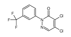 4,5-dichloro-2-[3-(trifluoromethyl)phenyl]pyridazin-3(2H)-one结构式