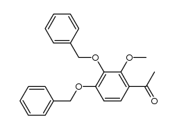3',4'-dibenzyloxy-2'-methoxyacetophenone结构式