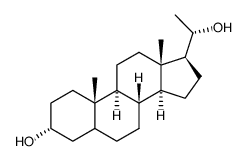 (20S)-pregnane-3alpha,20-diol Structure