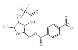 [4,5-dihydroxy-3-[(2,2,2-trifluoroacetyl)amino]oxolan-2-yl]methyl 4-nitrobenzoate Structure