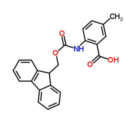 FMOC-2-AMINO-5-METHYLBENZOIC ACID结构式