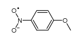 1-methoxy-4-nitro-benzene, radical anion Structure