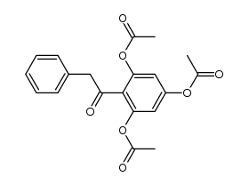 2,4,6-triacetoxyphenyl benzyl ketone结构式