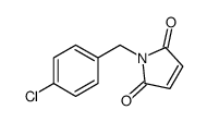 1-((4-氯苯基)甲基)-1H-吡咯-2,5-二酮结构式
