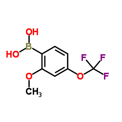 2-甲氧基-4-(三氟甲氧基)苯硼酸结构式