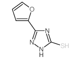 5-(2-呋喃基)-2,4-二氢-[1,2,4]-三唑-3-硫酮结构式