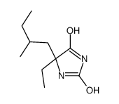 5-Ethyl-5-(2-methylbutyl)-2,4-imidazolidinedione结构式