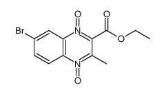 2-Carbethoxy-3-methyl-7-bromoquinoxaline-di-N-oxide Structure