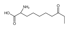 (2S)-2-amino-8-oxodecanoic acid Structure