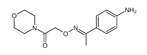 4'-Aminoacetophenone O-(morpholinocarbonylmethyl)oxime Structure