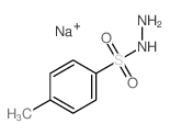 Benzenesulfonic acid,4-methyl-, hydrazide, sodium salt (1:1) structure