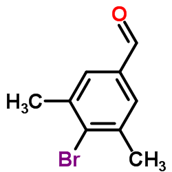 4-溴-3,5-二甲基苯甲醛结构式