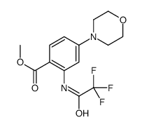 4-(4-吗啉)-2-[(2,2,2-三氟乙酰基)氨基]苯甲酸甲酯结构式
