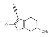 2-氨基-6-甲基-4,5,6,7-四氢-1-苯并噻吩-3-腈结构式