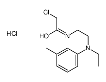 2-氯-N-{2-[乙基(3-甲基苯基)氨基]乙基}乙酰胺盐酸盐结构式
