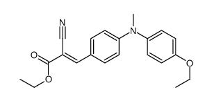ethyl 2-cyano-3-[4-[(4-ethoxyphenyl)methylamino]phenyl]acrylate Structure