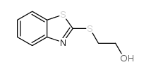 2-(2-苯并噻唑基硫代)乙醇结构式