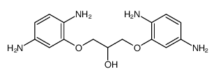 1,3-bis(2,5-diaminophenoxy)propan-2-ol Structure