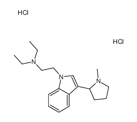 diethyl-[2-[3-(1-methylpyrrolidin-1-ium-2-yl)indol-1-yl]ethyl]azanium,dichloride Structure