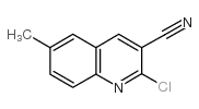 2-氯-6-甲基喹啉-3-甲腈结构式