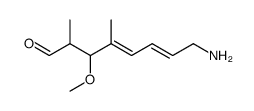 (4E,6E)-8-amino-3-methoxy-2,4-dimethylocta-4,6-dienal Structure