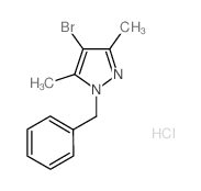 1-benzyl-4-bromo-3,5-dimethyl-1H-pyrazole(SALTDATA: HCl) structure