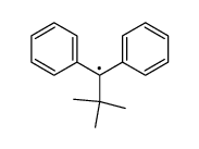 1,1-diphenyl-2,2-dimethylpropyl radical结构式