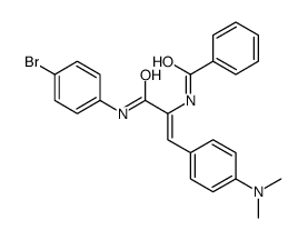 N-[3-(4-bromoanilino)-1-[4-(dimethylamino)phenyl]-3-oxoprop-1-en-2-yl]benzamide结构式