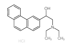 2-diethylamino-1-phenanthren-2-yl-ethanol hydrochloride结构式