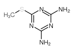 2-(甲基硫代)-4,6-二氨基-1,3,5-三嗪结构式