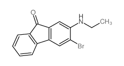 3-bromo-2-ethylamino-fluoren-9-one Structure