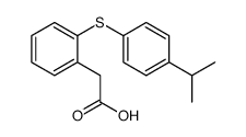 2-[2-(4-propan-2-ylphenyl)sulfanylphenyl]acetic acid结构式