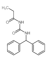 N-(benzhydrylcarbamoyl)propanamide Structure