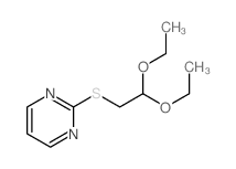 2-(2,2-diethoxyethylsulfanyl)pyrimidine结构式